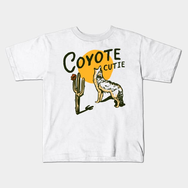 Coyote Cutie Kids T-Shirt by The Whiskey Ginger